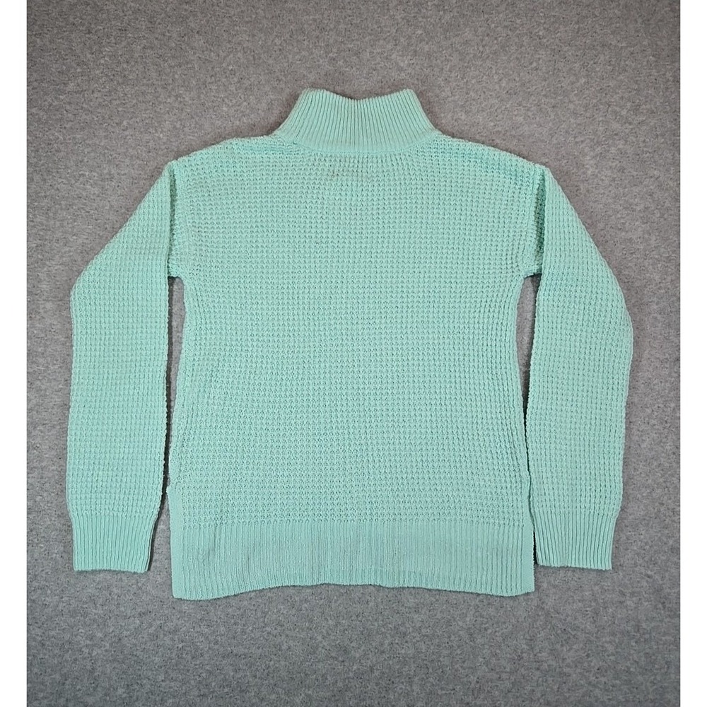 SO Girls Size Small Knit Sweater Shirt Cozy Mock Neck Long Sleeve Mint Green NWT